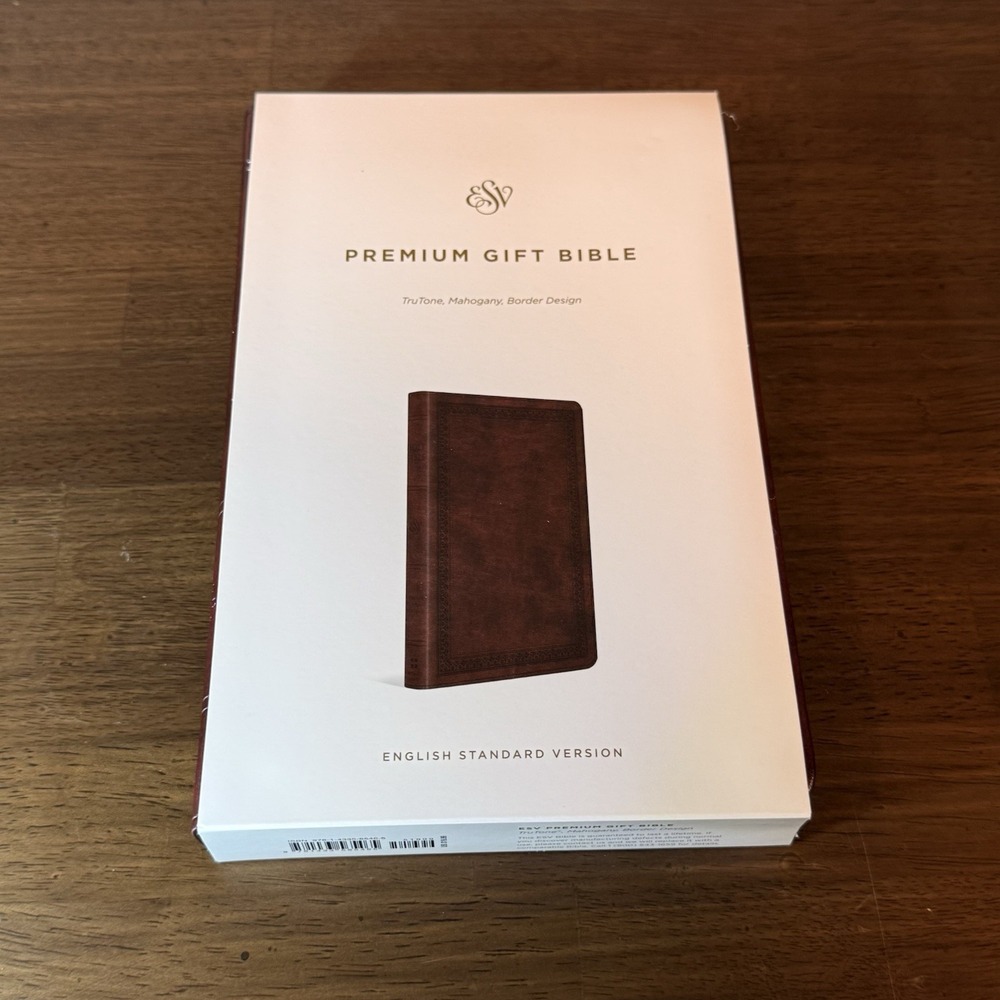ESV Premium Gift Bible Crossway English Standard Version Mahogany Design New
